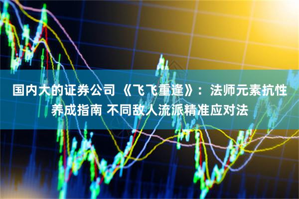 国内大的证券公司 《飞飞重逢》：法师元素抗性养成指南 不同敌人流派精准应对法